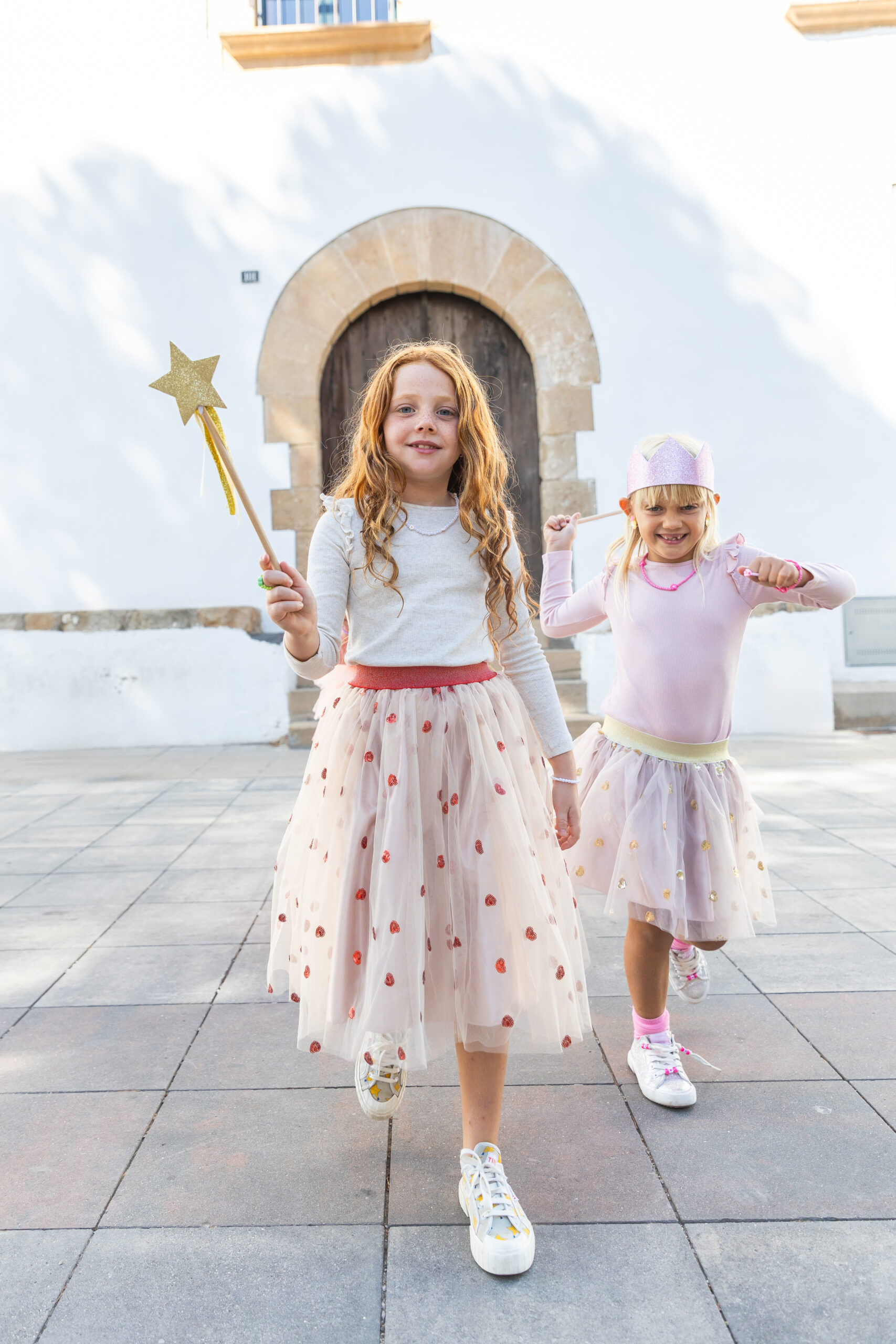 FALDA CORAZONES ROJOS LARGA - Imagen 2