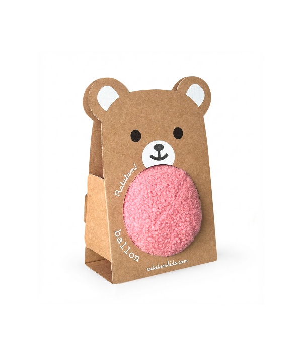 Pelota peluche Rosa 12 cm