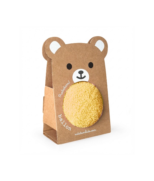 Pelota peluche Amarilla 12 cm