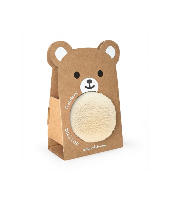 Pelota peluche Blanca 12 cm