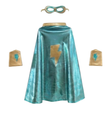 SET SUPER HEROE TURQUESA