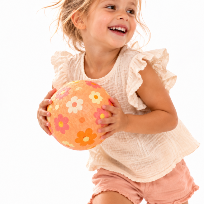 Pelota Flores Estampada - 18 cm - Imagen 3